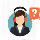 Customer support headset icon