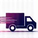 Fast delivery truck icon